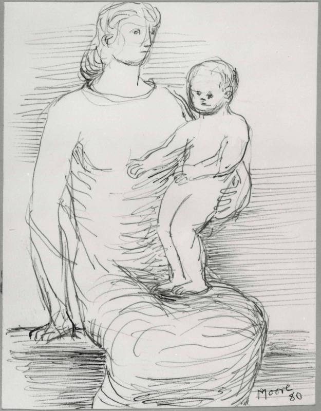 Seated Mother with Standing Child