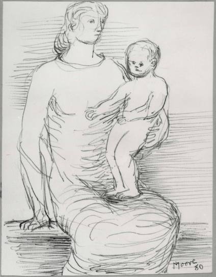 Seated Mother with Standing Child