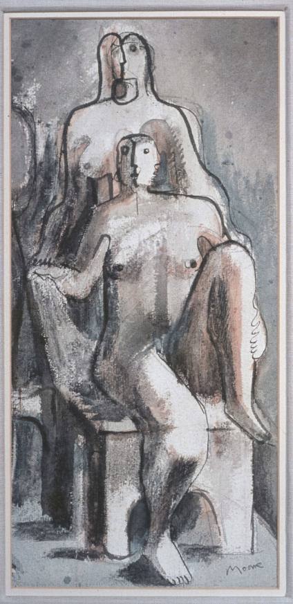 Seated and Standing Figures