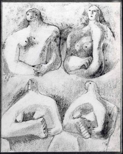 Study for Four Sculptures