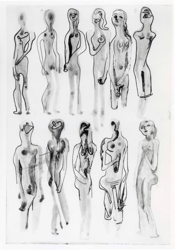 Ideas for Sculpture: Eleven Standing Figures