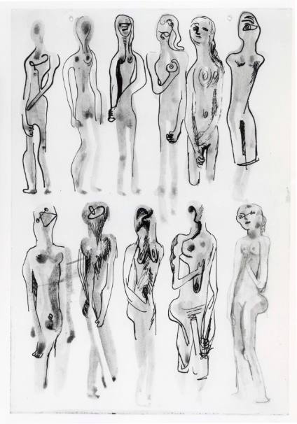 Ideas for Sculpture: Eleven Standing Figures