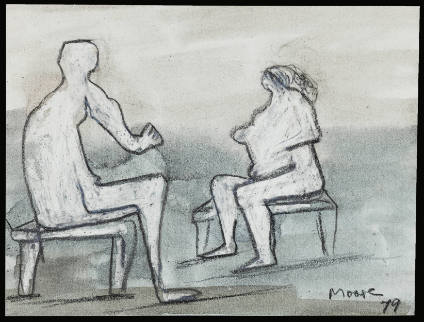 Seated Man and Woman
