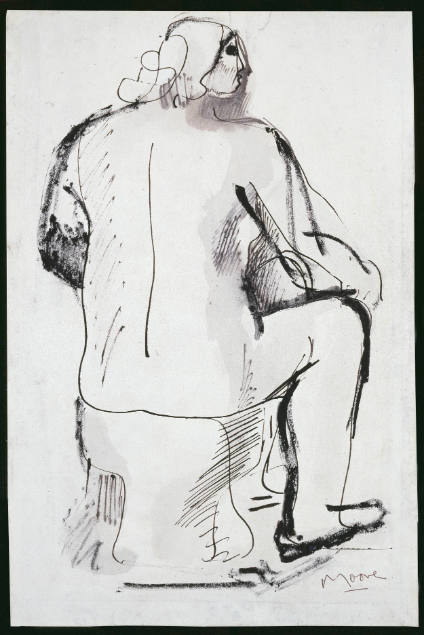 Seated Nude: Back View