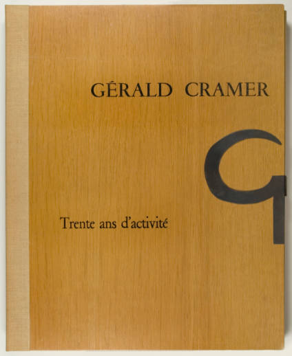 Gérald Cramer: Trente ans d'activité