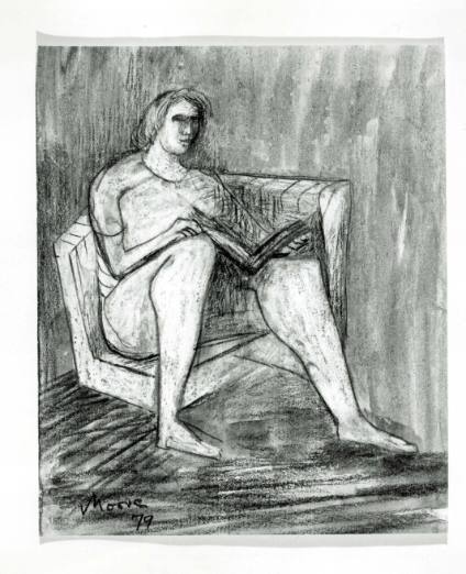 Woman in Armchair Reading