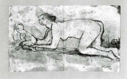 Kneeling Mother with Child