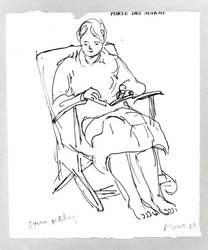 Irina Reading at Forte dei Marmi