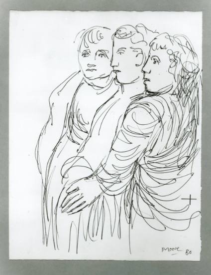 Three Figures (after Lorenzo Ghiberti)