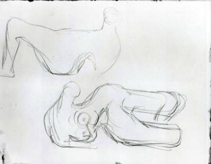 Two Studies for Reclining Figure