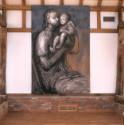 <i>Mother With Child Holding Apple</i> in situ in the Aisled Barn, at the Henry Moore Foundatio…