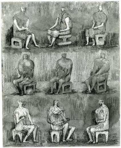 Ideas for Sculpture: Seated Figures