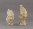 Half-Figure on Bone Base (LH 812) shown alongside the bone fragment that inspired the work.
ph…