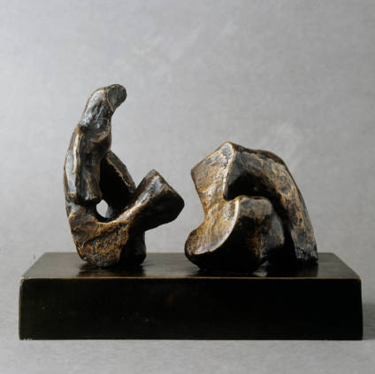 Two Piece Reclining Figure: Maquette No.4