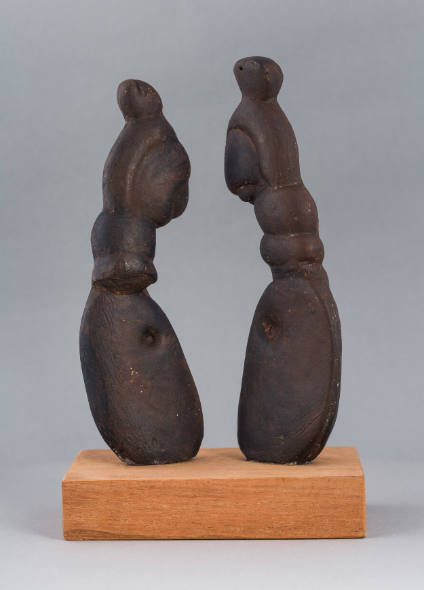 Two Standing Figures: Concretions