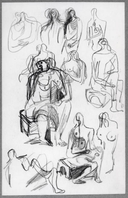 Ideas for Sculpture: Seated and Standing Figures