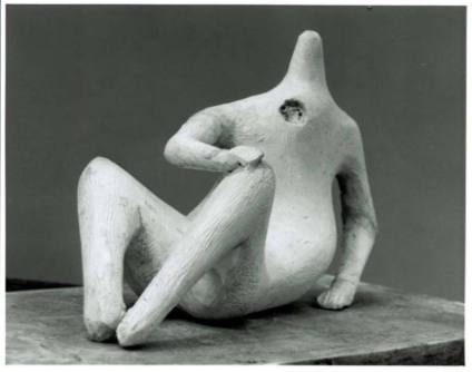 Maquette for Reclining Figure: Pointed Head