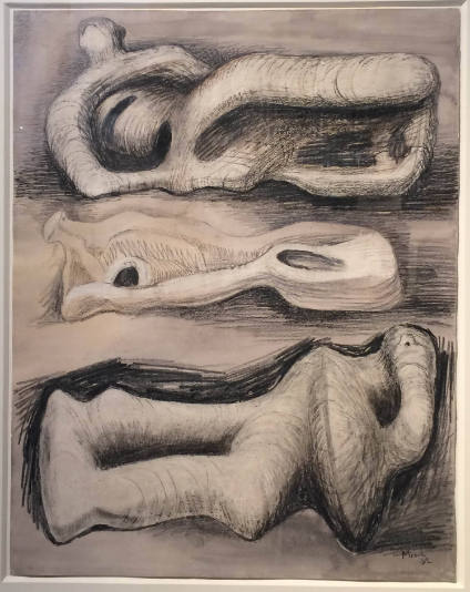 Ideas for Wood Carving: Three Reclining Figures