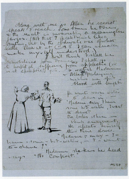 Letter to Albert Wainwright: Sketch 2