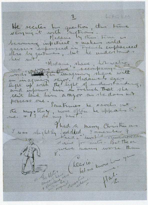 Letter to Albert Wainwright: Sketch 3