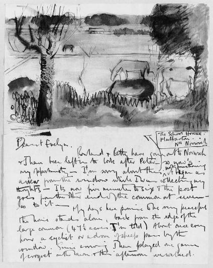 Letter to Evelyn Kendall: Landscape with Horses