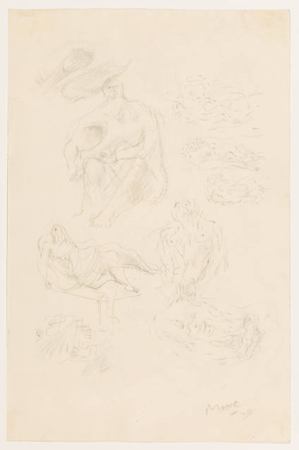 Seated and Reclining Figures: Mother and Child Studies