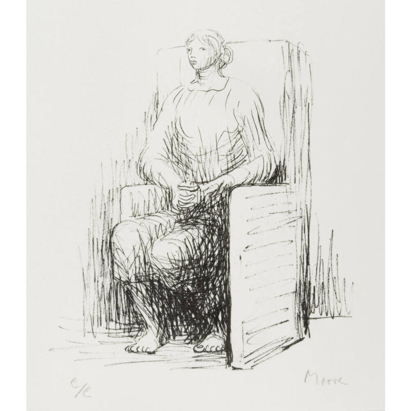 Seated Woman in Armchair