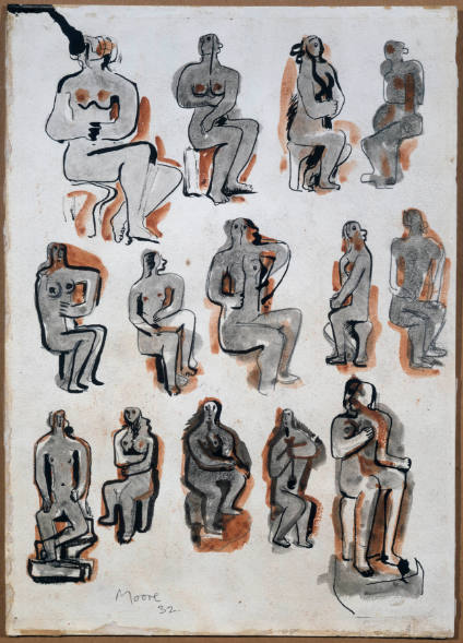 Ideas for Sculpture: Fourteen Seated Figures