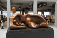 <i>Draped Reclining Mother and Baby</i> on display at Burberry Maker's House, London, February …