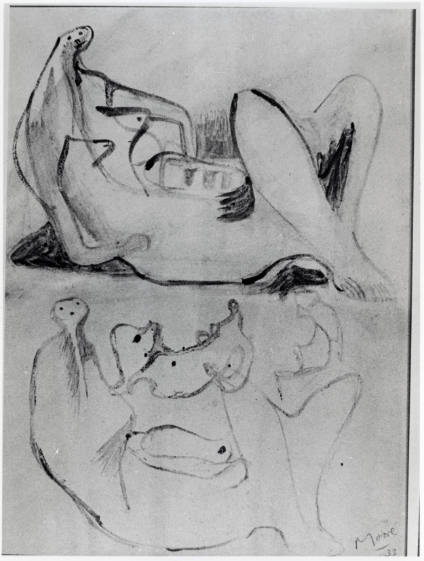 Studies for Three Reclining Figures