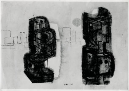 Drawing for Sculpture: Two Forms