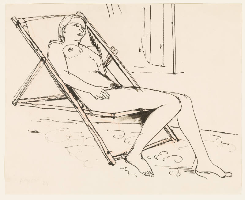 Nude in a Deck Chair
