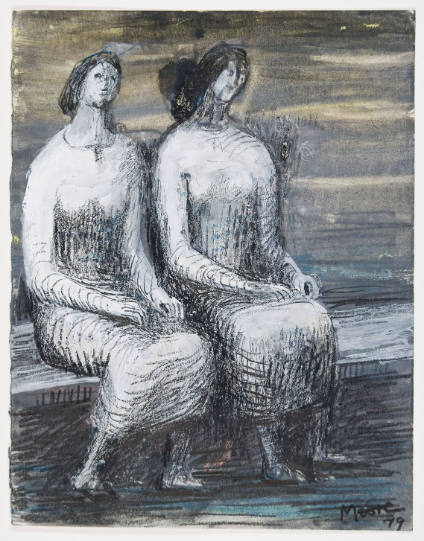 Two Seated Women: Sisters