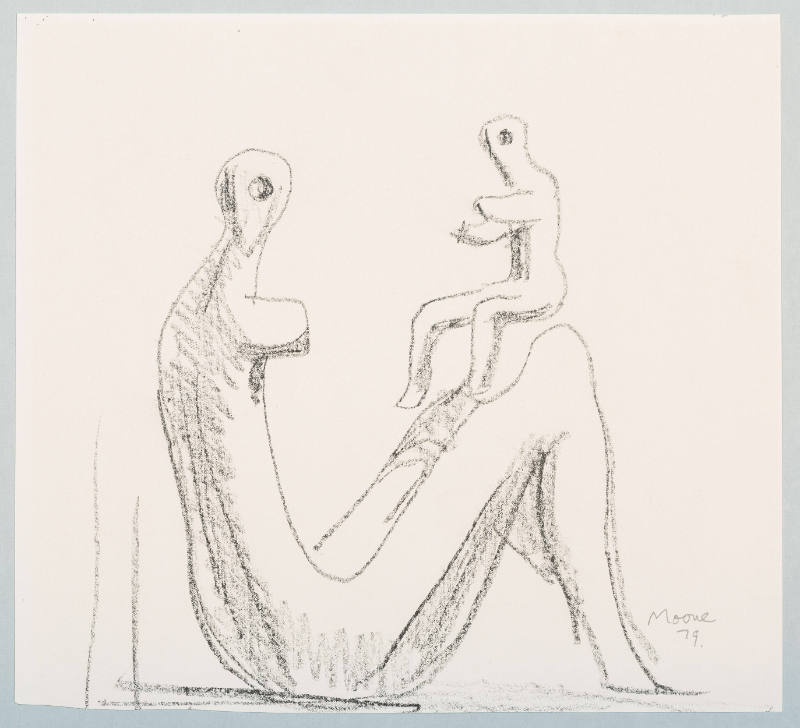 Sketch of 'Mother and Child: Fragment'