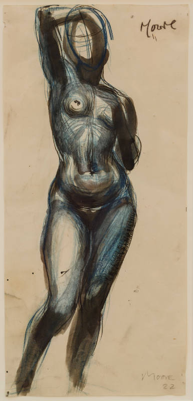Standing Nude Girl, One Arm Raised