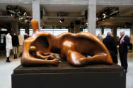 <i>Draped Reclining Mother and Baby</i> 1983, on display at Burberry Maker's House, London, Feb…