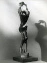 <i>Standing Figure No.4</i> 1952 (bronze), Top Studio, Perry Green.<br>
photo: Henry Moore, 19…