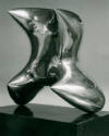 <i>Pointed Torso</i> 1969 (bronze), Top Studio, Perry Green.<br>
photo: Henry Moore, c.1969<br…