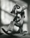 <i>Rocking Chair No.1</i> 1950 (plasticine), Top Studio, Perry Green.<br>
photo: Henry Moore (…