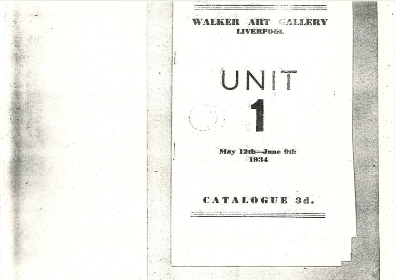 1934 Liverpool, Walker Art Gallery, Unit One