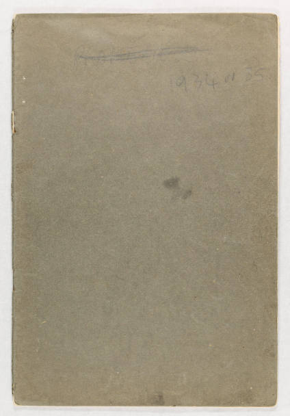 Sketchbook 1934-35