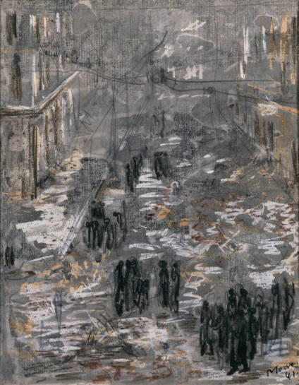 Study for 'Morning after the Blitz'