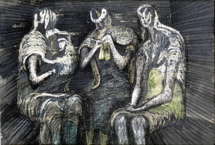 Three Women in a Shelter