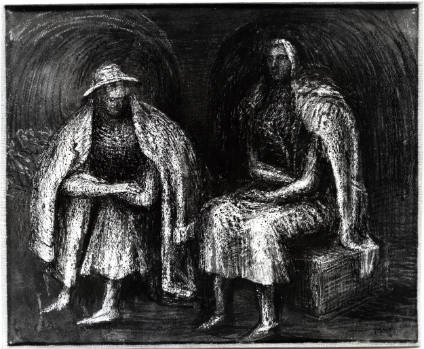 Seated Shelter Figures