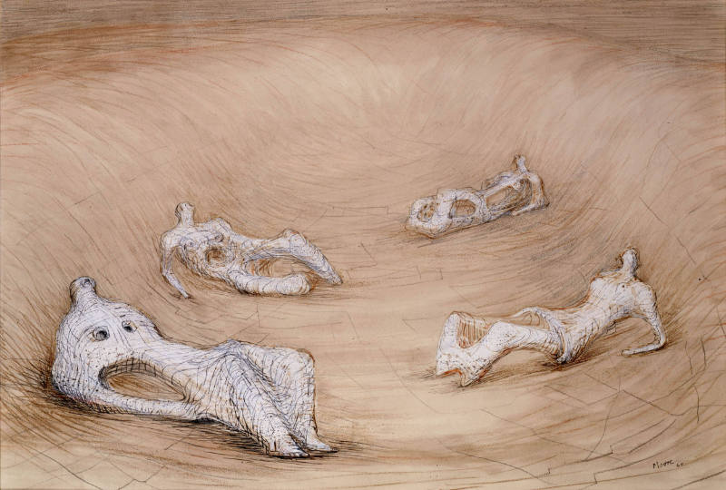 Reclining Figures in a Hollow