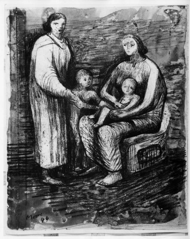 Two Women and Children
