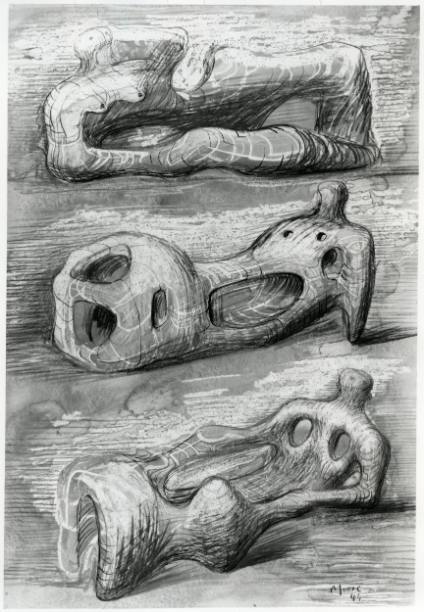 Three Studies for Reclining Figures