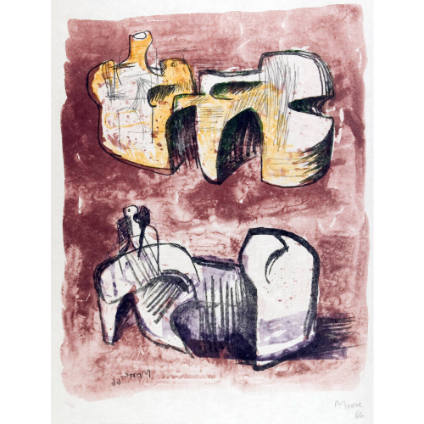 Two Monumental Reclining Figures