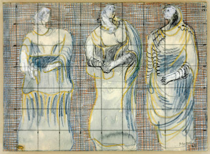 Study for 'The Three Fates'