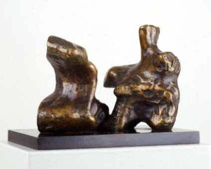 Maquette for Two Piece Reclining Figure No.1